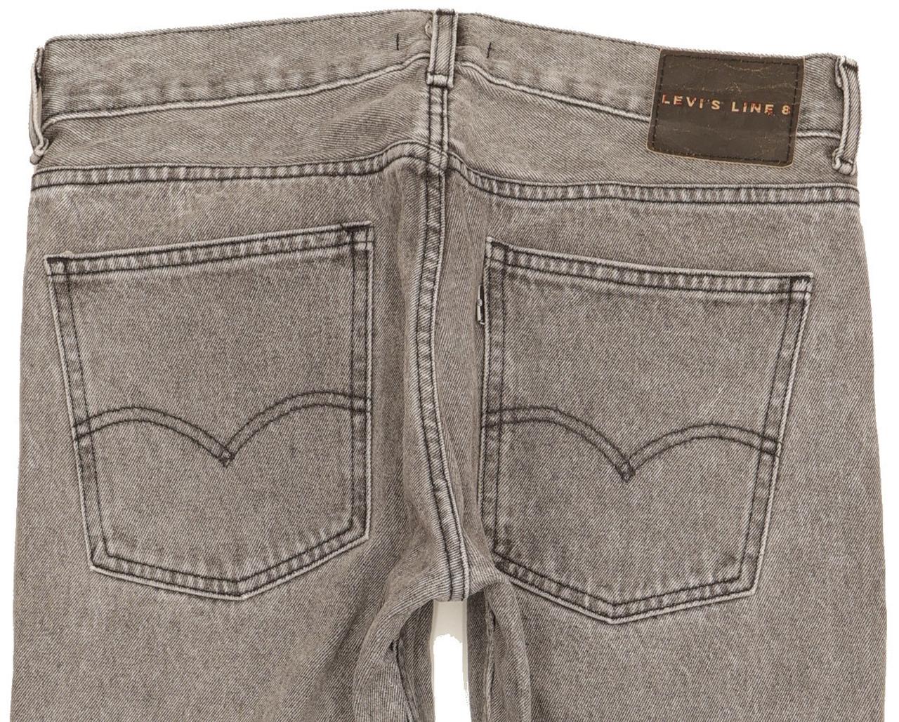 Diesel Line 8 Men Grey Straight Slim Jeans W32 L31