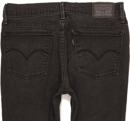 Levi's 710 Super Women Black Skinny Slim Stretch Jeans W29 L27