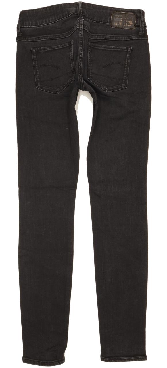 G-Star Women Black Skinny Slim Stretch Jeans W25 L29