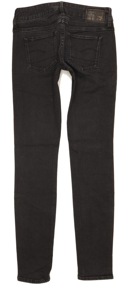 G-Star Women Black Skinny Slim Stretch Jeans W25 L29