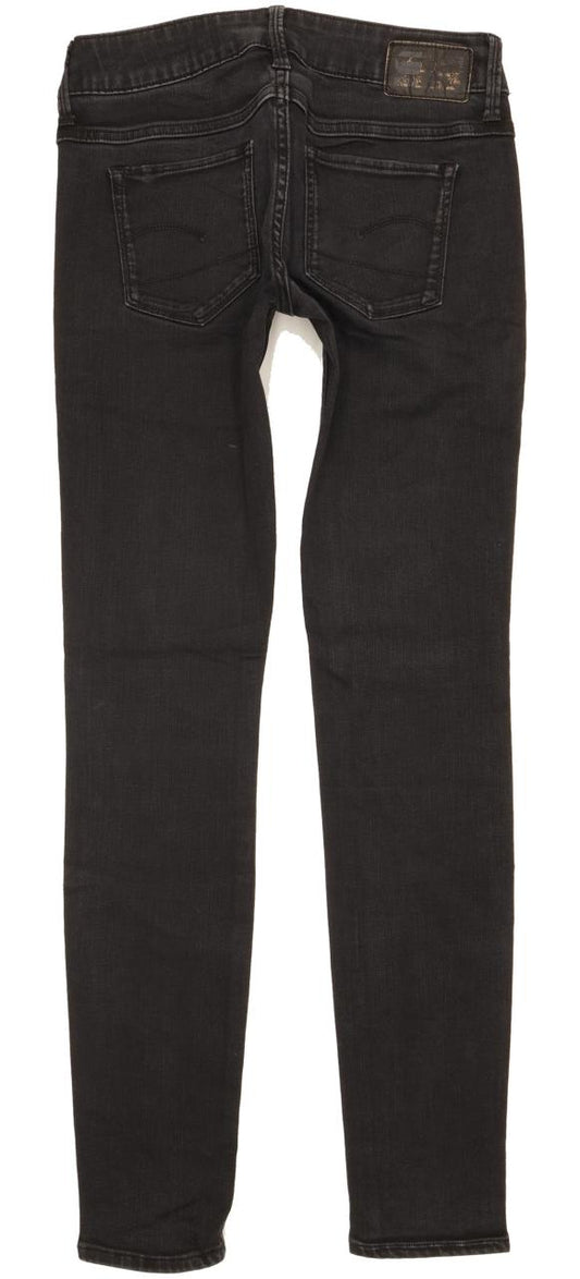 G-Star Women Black Skinny Slim Stretch Jeans W25 L29