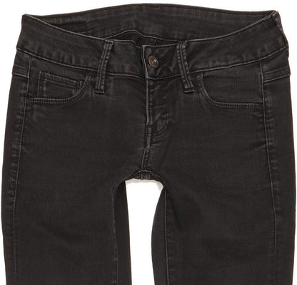 G-Star Women Black Skinny Slim Stretch Jeans W25 L29
