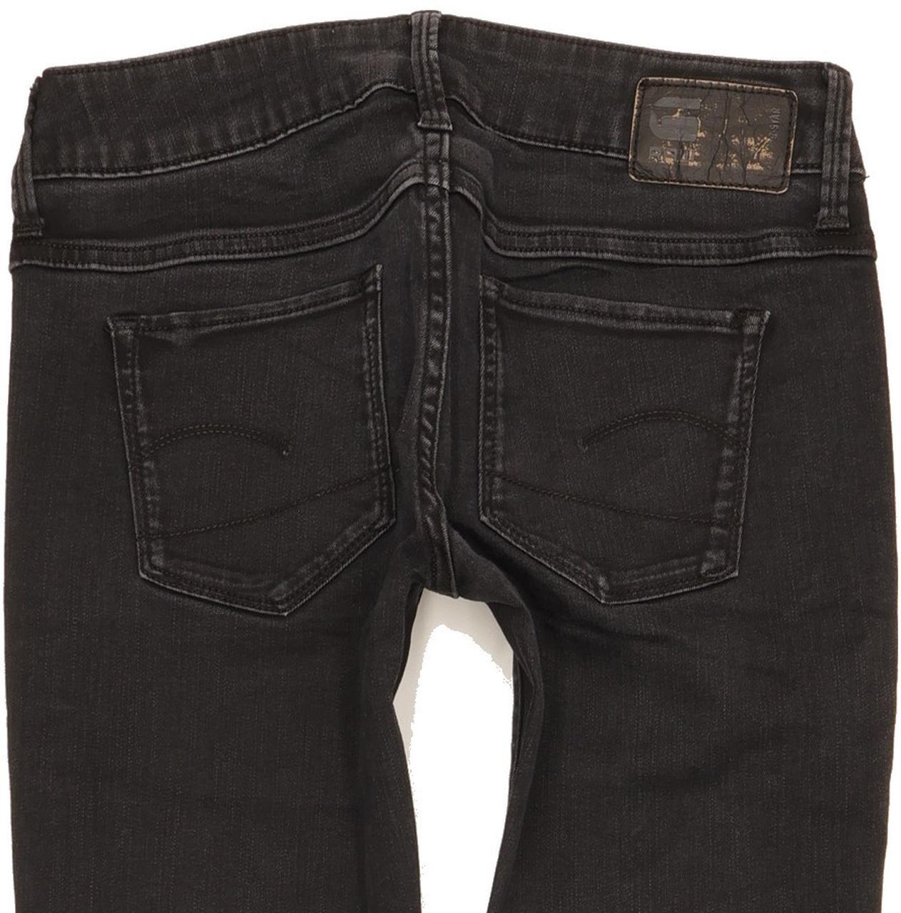 G-Star Women Black Skinny Slim Stretch Jeans W25 L29