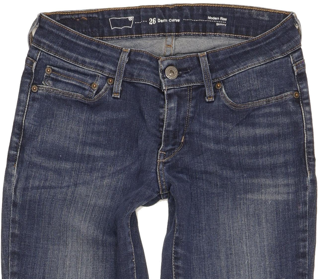 Levi's Demi Curve Women Blue Skinny Slim Stretch Jeans W26 L31