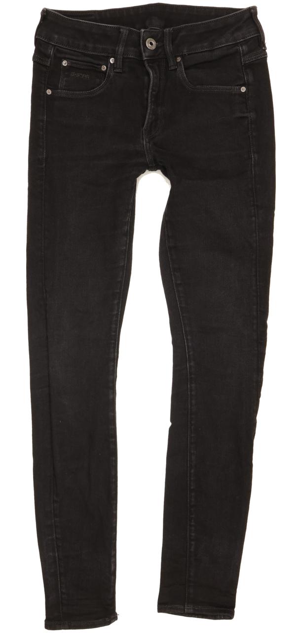 G-Star 3301 Women Black Skinny Slim Stretch Jeans W27 L29
