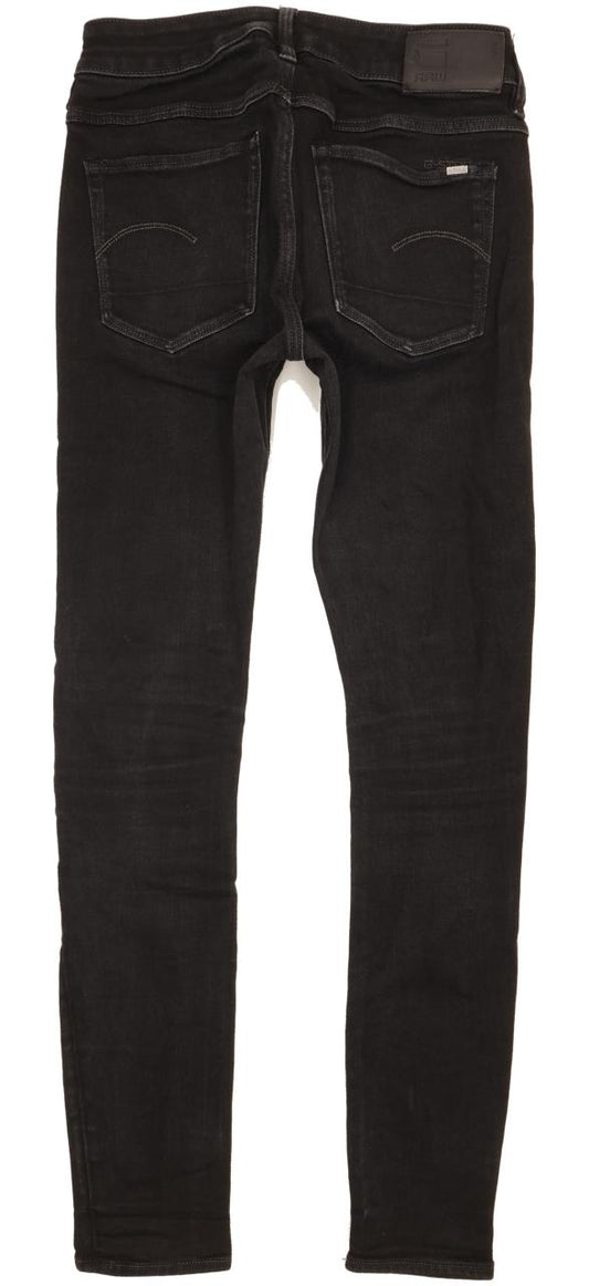 G-Star 3301 Women Black Skinny Slim Stretch Jeans W27 L29