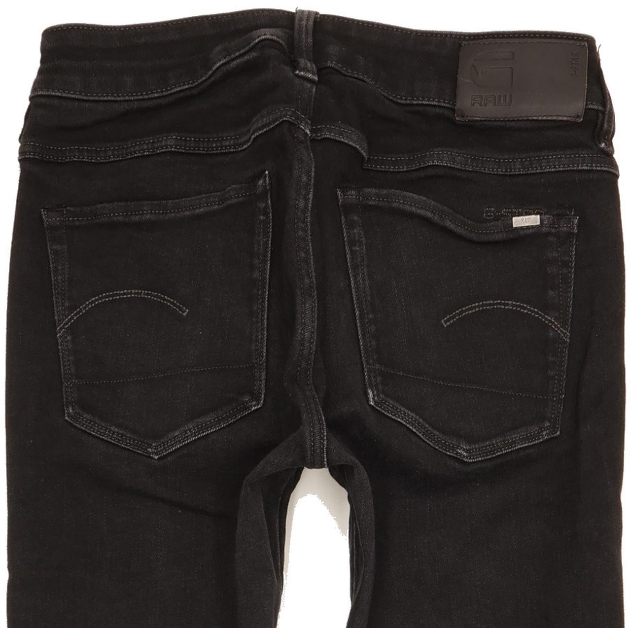 G-Star 3301 Women Black Skinny Slim Stretch Jeans W27 L29