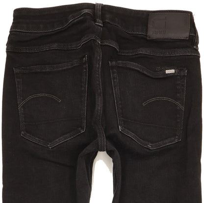 G-Star 3301 Women Black Skinny Slim Stretch Jeans W27 L29