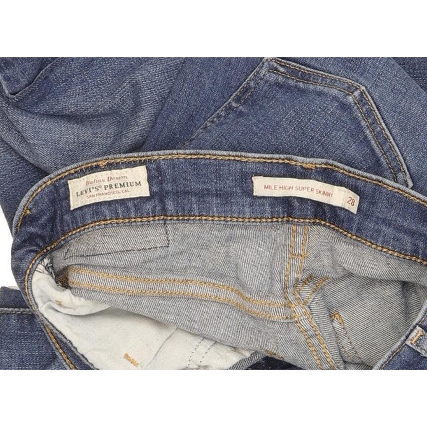 Levi's Mile Women Blue Skinny Slim Stretch Jeans W28 L27