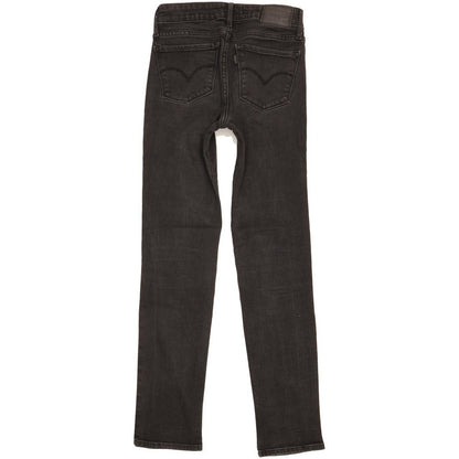 Levi's 712 Women Black Straight Slim Stretch Jeans W25 L29