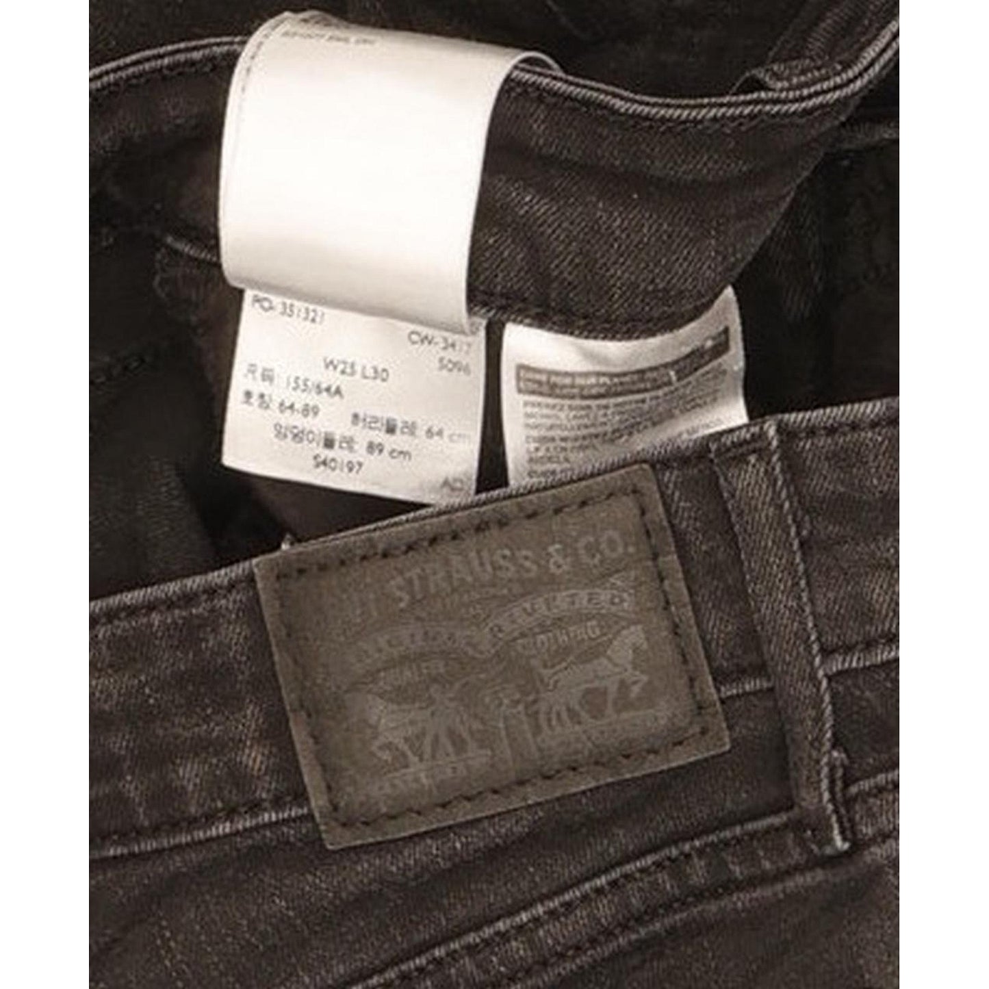 Levi's 712 Women Black Straight Slim Stretch Jeans W25 L29