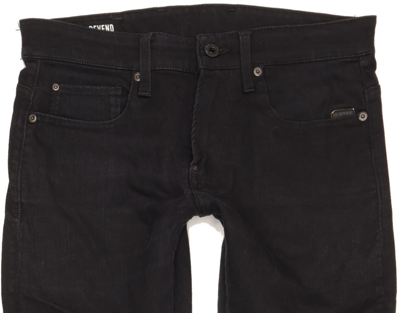 G-Star Revend Men Black Skinny Slim Stretch Jeans W30 L32