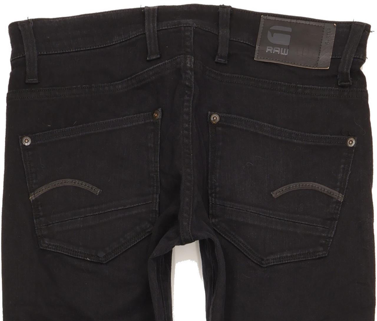 G-Star Revend Men Black Skinny Slim Stretch Jeans W30 L32