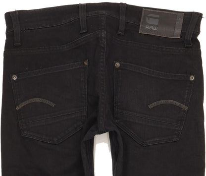G-Star Revend Men Black Skinny Slim Stretch Jeans W30 L32