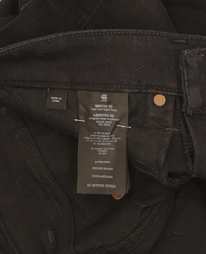 G-Star Revend Men Black Skinny Slim Stretch Jeans W30 L32