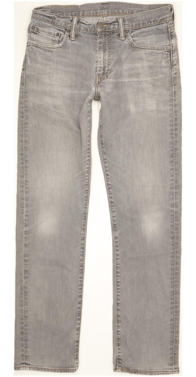 Levi's Men Grey Straight Regular Stretch Jeans W31 L32