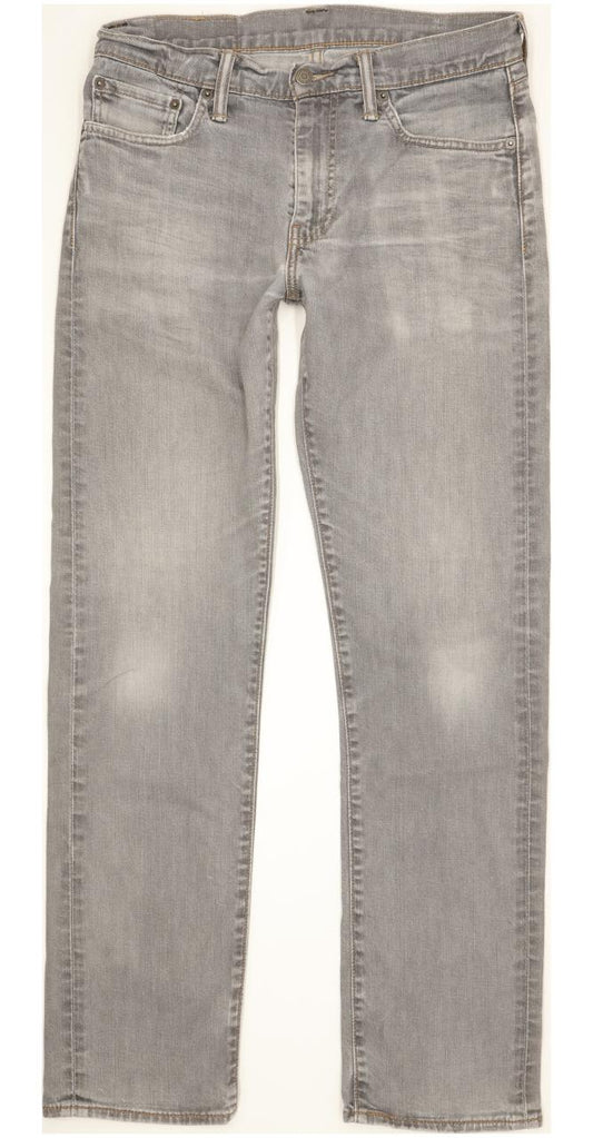 Levi's Men Grey Straight Regular Stretch Jeans W31 L32