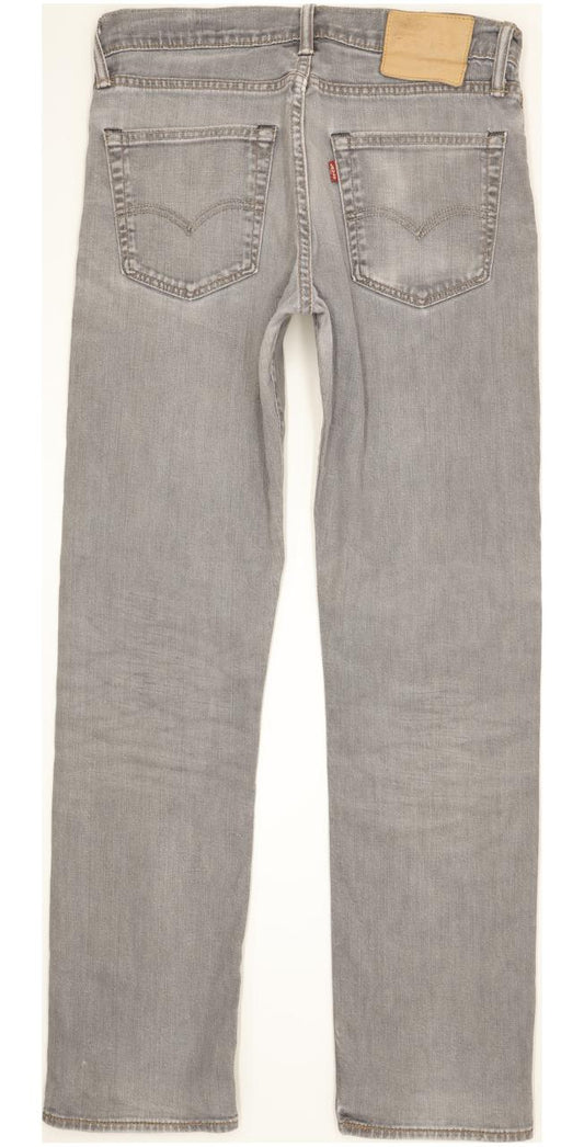Levi's Men Grey Straight Regular Stretch Jeans W31 L32