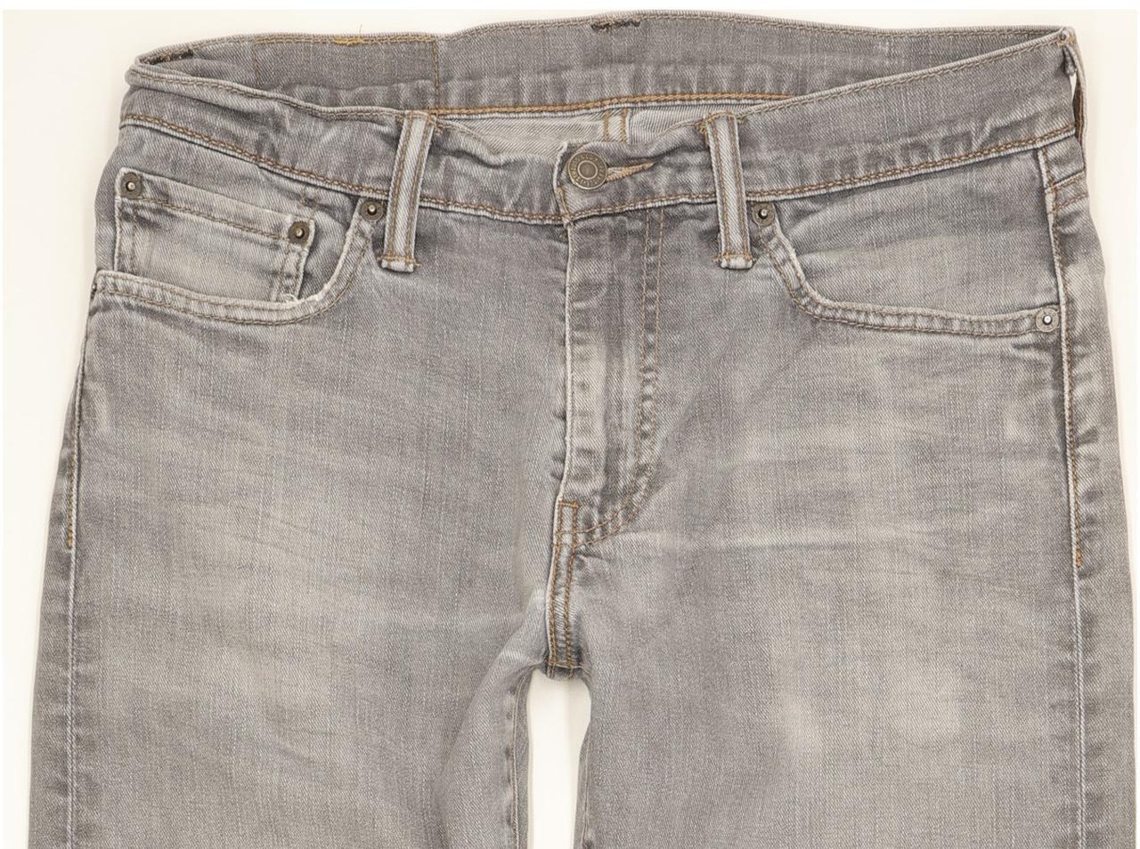 Levi's Men Grey Straight Regular Stretch Jeans W31 L32