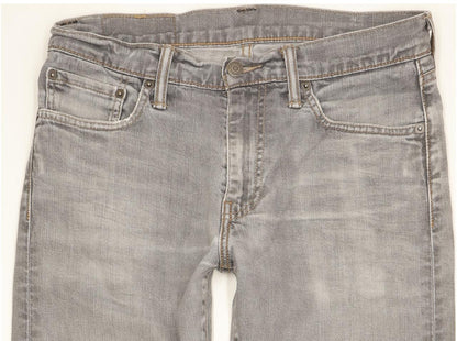 Levi's Men Grey Straight Regular Stretch Jeans W31 L32