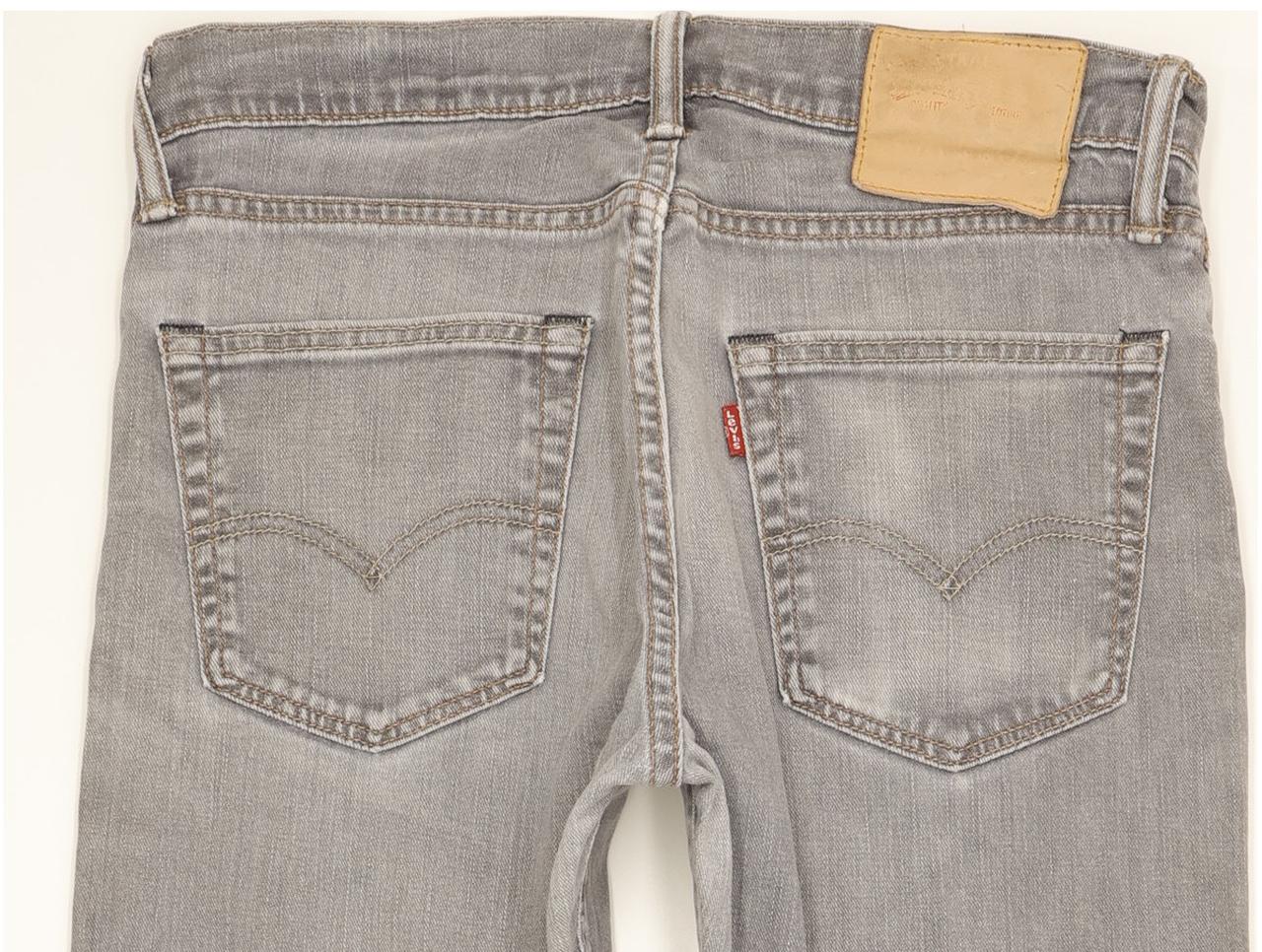 Levi's Men Grey Straight Regular Stretch Jeans W31 L32