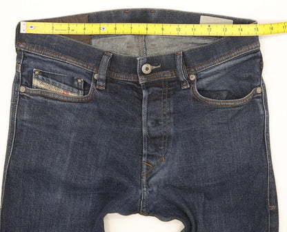 Diesel Tepphar Men Blue Tapered Slim Stretch Jeans W30 L32