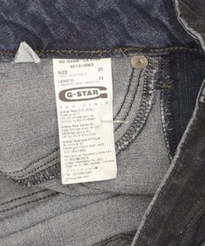 G-Star 3301 Women Blue Skinny Slim Stretch Jeans W25 L26