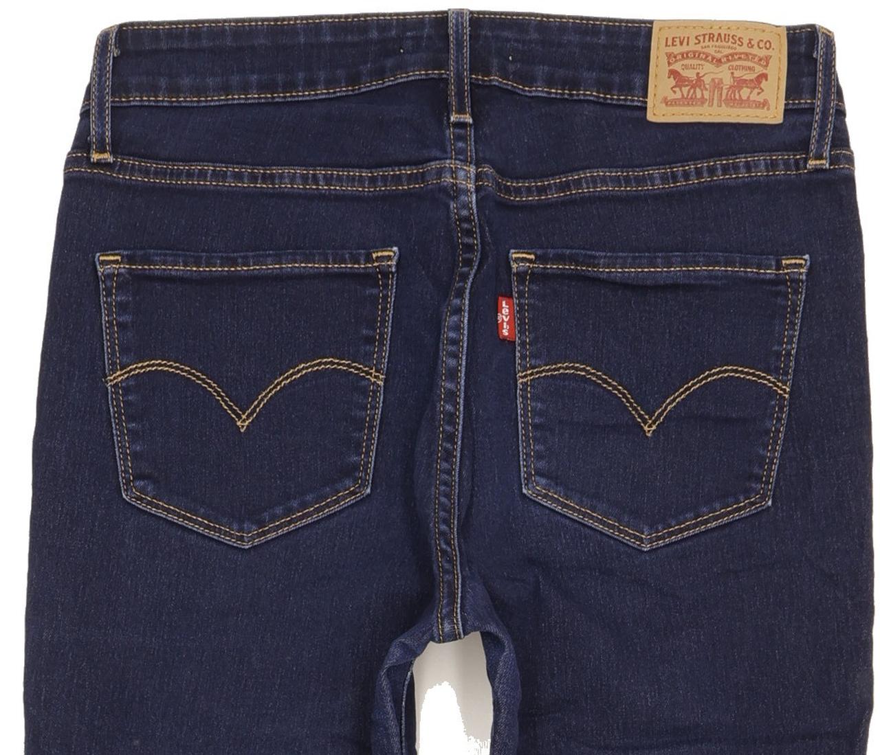 Levi's 721 Women Blue Skinny Slim Stretch Jeans W28 L31