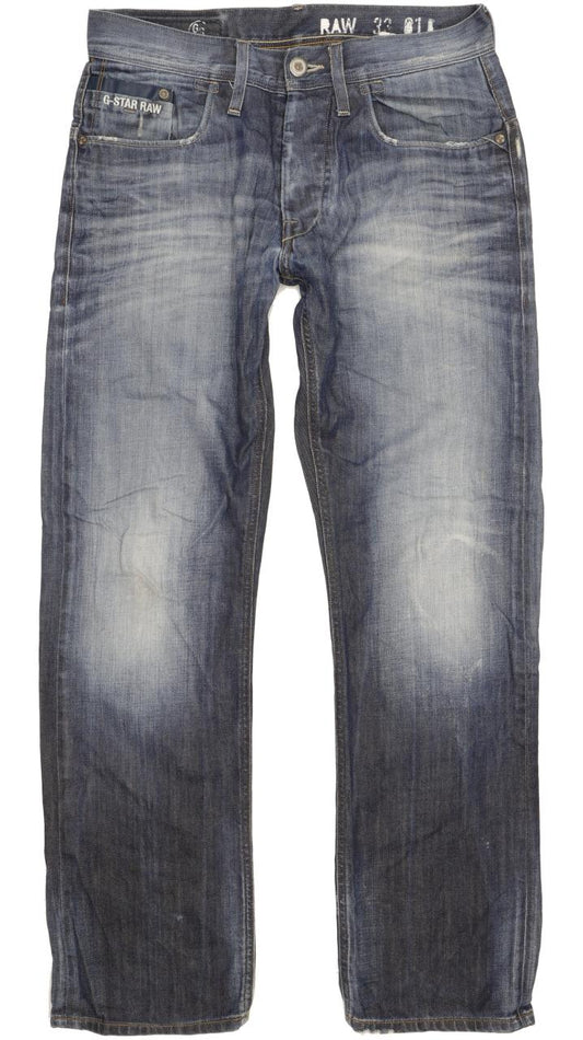 G-Star Bullit Men Blue Straight Loose Jeans W31 L33