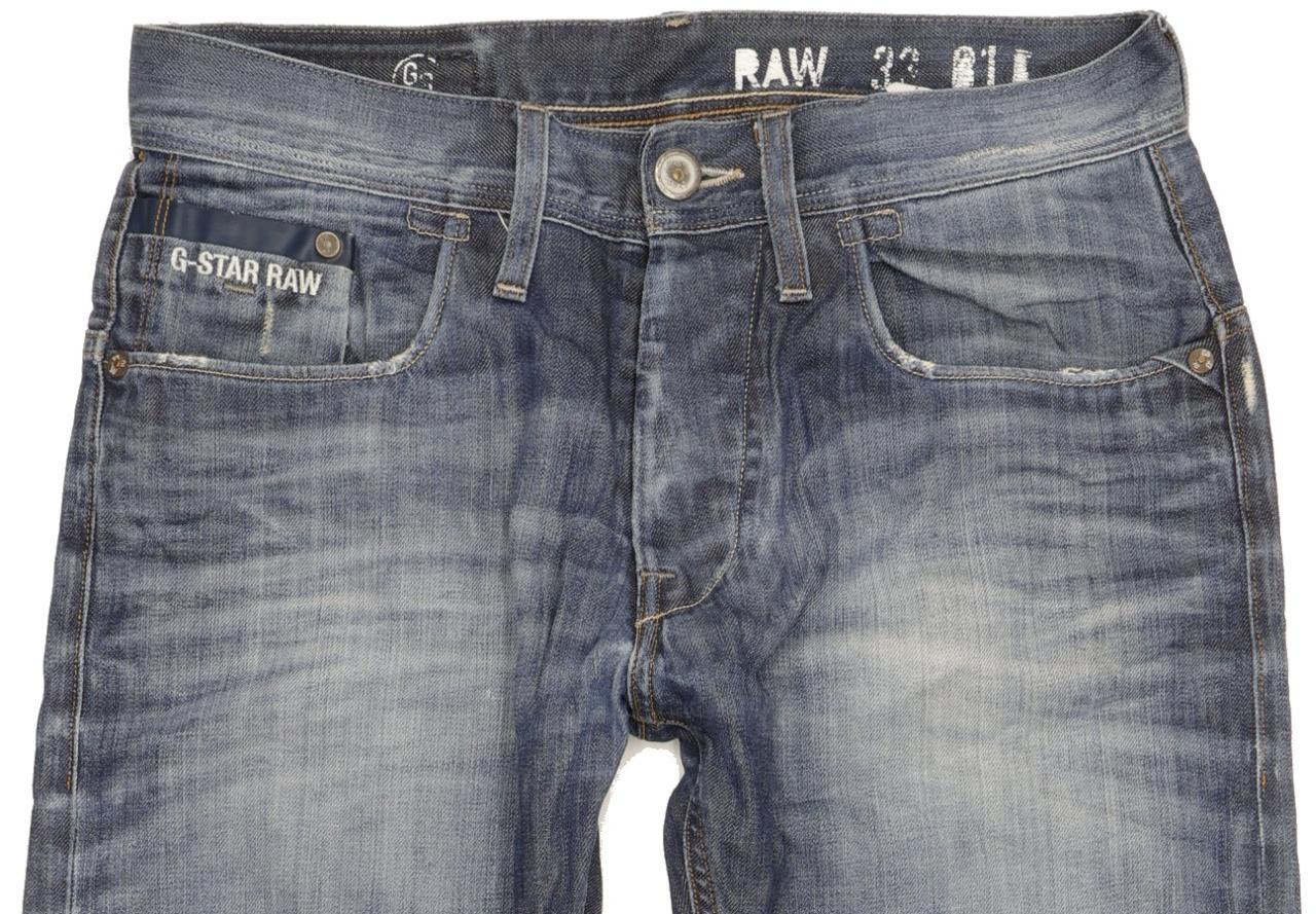 G-Star Bullit Men Blue Straight Loose Jeans W31 L33