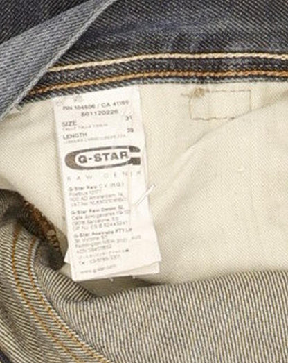 G-Star Bullit Men Blue Straight Loose Jeans W31 L33