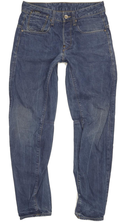 G-Star Crotch Men Blue Tapered Loose Jeans W29 L32
