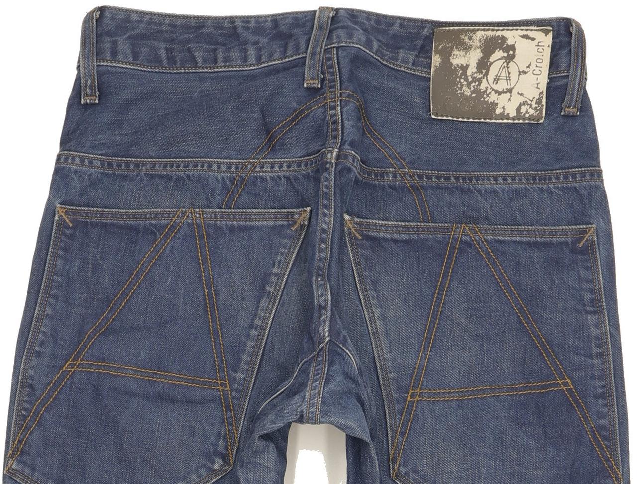 G-Star Crotch Men Blue Tapered Loose Jeans W29 L32