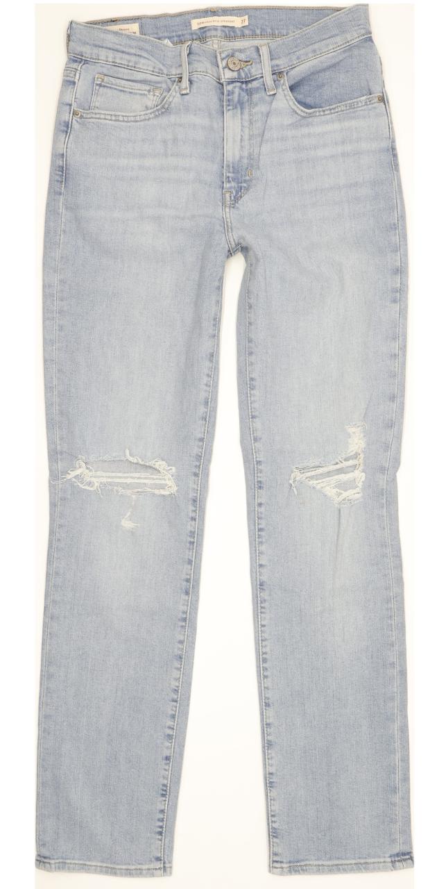 Levi's 724 Women Blue Straight Slim Stretch Jeans W27 L30