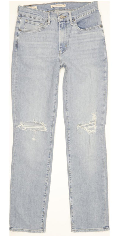 Levi's 724 Women Blue Straight Slim Stretch Jeans W27 L30
