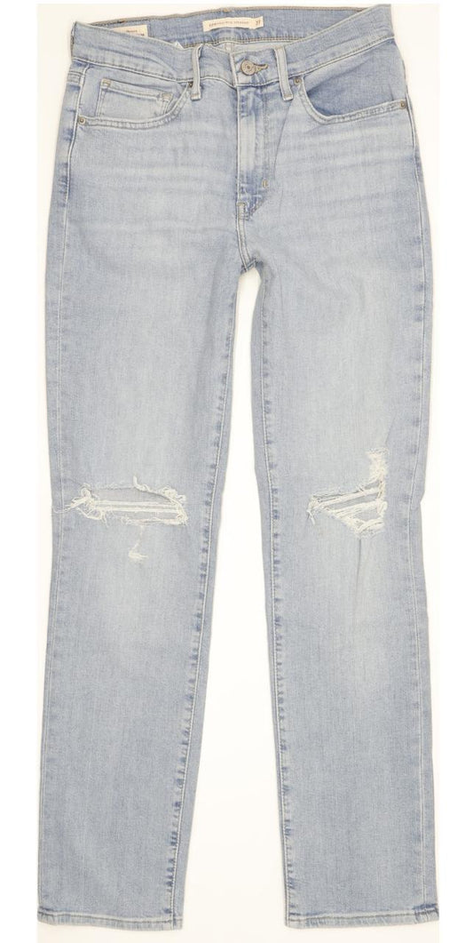 Levi's 724 Women Blue Straight Slim Stretch Jeans W27 L30