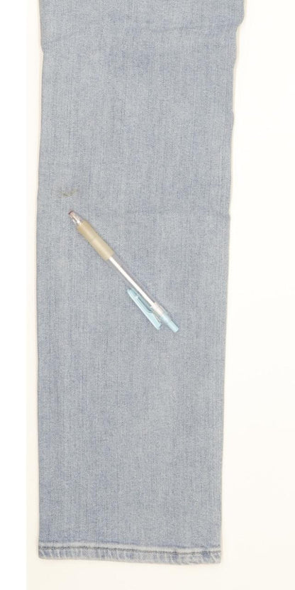 Levi's 724 Women Blue Straight Slim Stretch Jeans W27 L30