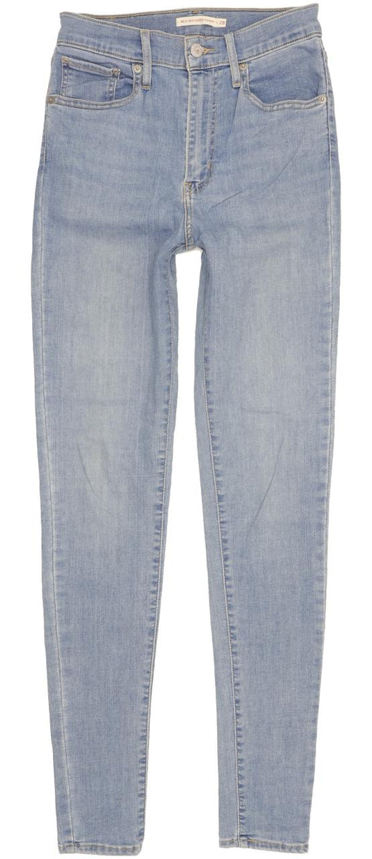Levi's Mile Blue Skinny Slim Stretch Jeans High Waisted W28 L32