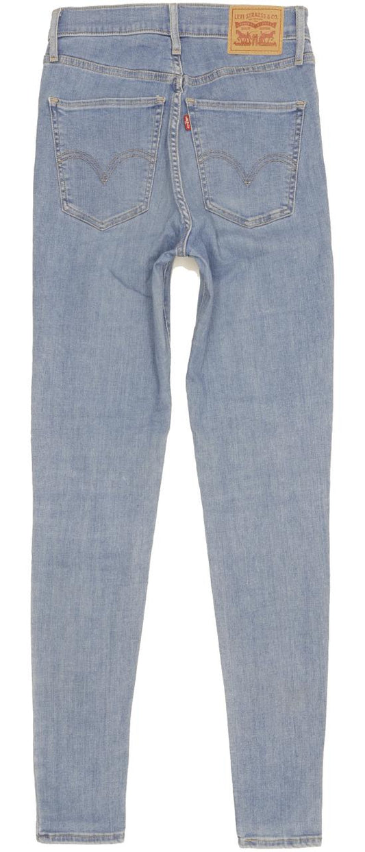 Levi's Mile Blue Skinny Slim Stretch Jeans High Waisted W28 L32