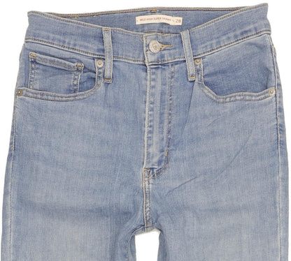 Levi's Mile Blue Skinny Slim Stretch Jeans High Waisted W28 L32