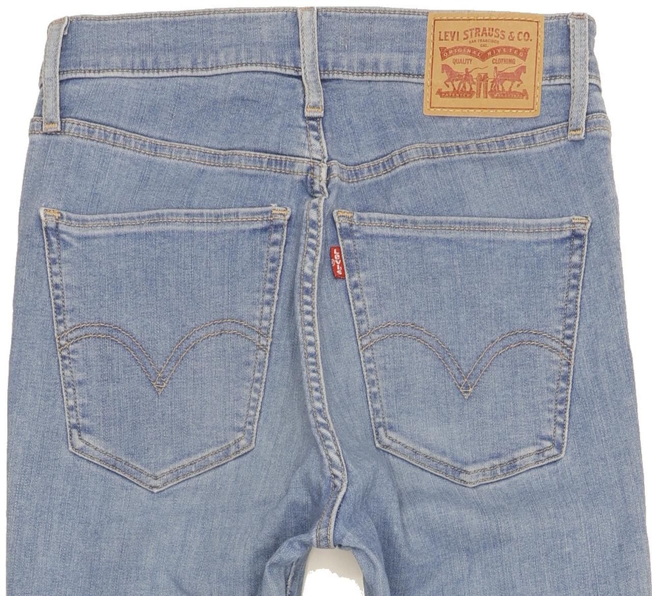 Levi's Mile Blue Skinny Slim Stretch Jeans High Waisted W28 L32
