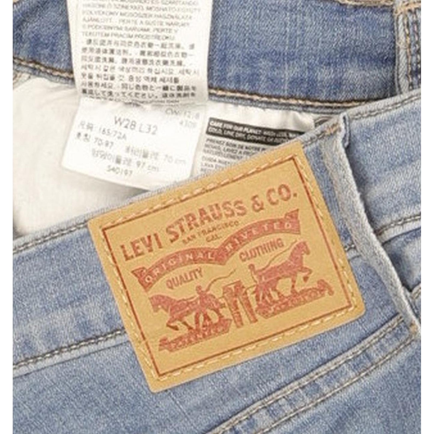 Levi's Mile Blue Skinny Slim Stretch Jeans High Waisted W28 L32