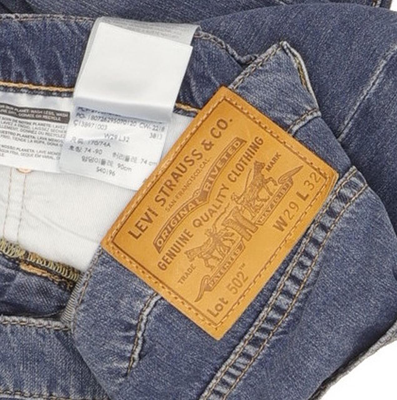 Levi's 502 Men Blue Tapered Regular Stretch Jeans W29 L31