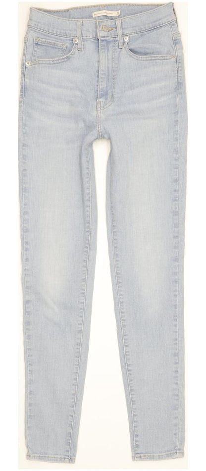 Levi's Mile Blue Skinny Slim Stretch Jeans High Waisted W27 L30