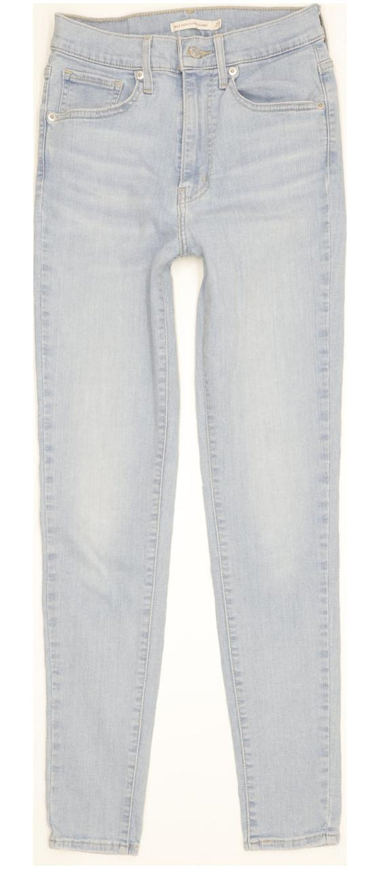 Levi's Mile Blue Skinny Slim Stretch Jeans High Waisted W27 L30