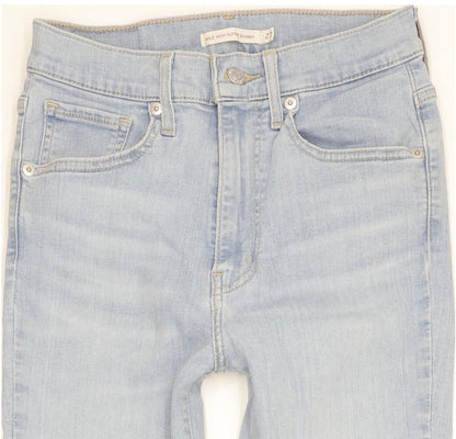 Levi's Mile Blue Skinny Slim Stretch Jeans High Waisted W27 L30