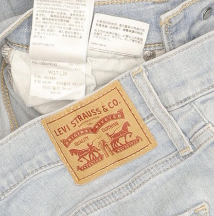 Levi's Mile Blue Skinny Slim Stretch Jeans High Waisted W27 L30