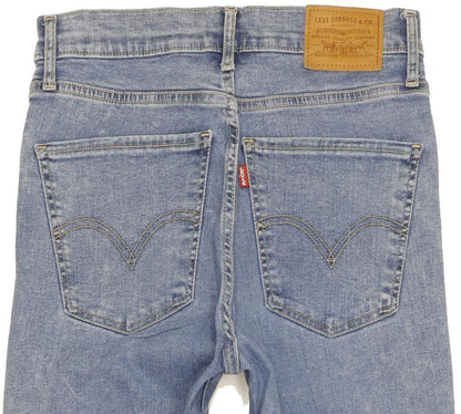Levi's Mile Blue Skinny Slim Stretch Jeans High Waisted W27 L32