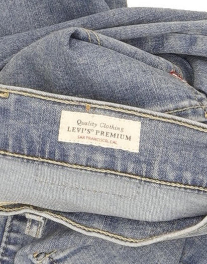 Levi's Mile Blue Skinny Slim Stretch Jeans High Waisted W27 L32