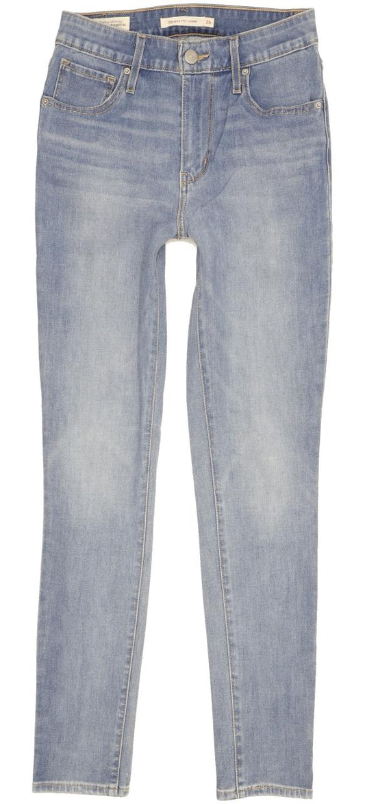 Levi's 721 Women Blue Skinny Slim Stretch Jeans W26 L28